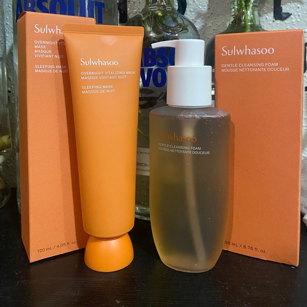 Sulwhasoo Overnight Mask and Gentle Foaming Cleanser Bundle